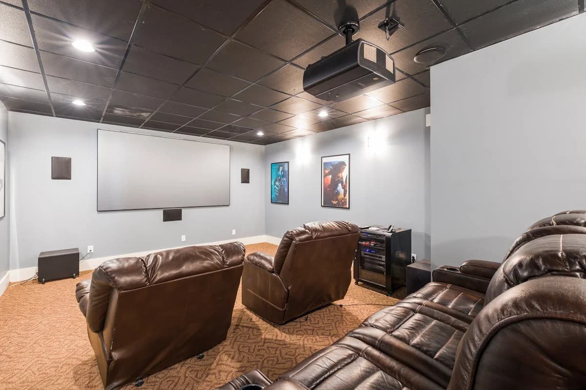 Alpine Crest Construction — finished basement home theater
